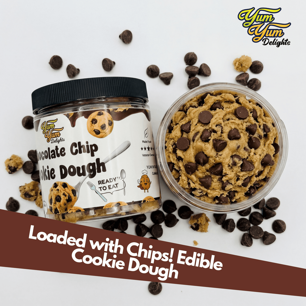 Edible Chocolate Chip Cookie Dough - Egg Free