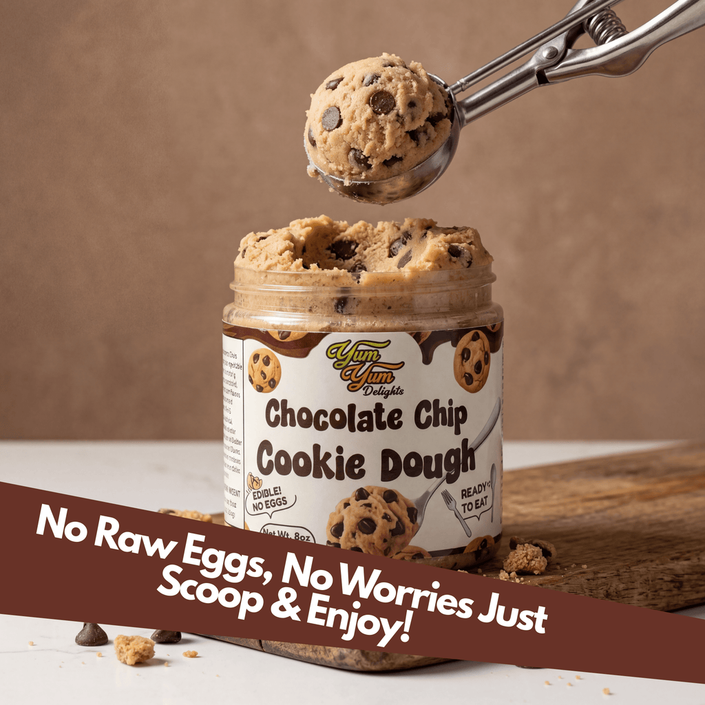 Edible Chocolate Chip Cookie Dough - Egg Free