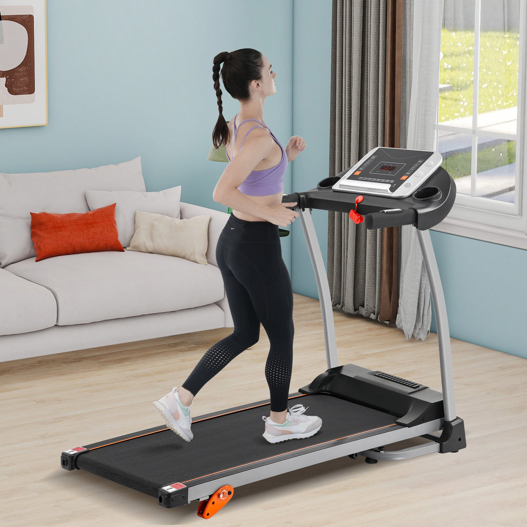 Treadmills for Home,Foldable Treadmill with Incline, 300LBS Capacity Motorized Treadmills for Running Walking Exercise,2.5HP Quiet Treadmill Machine for Home with Heart Rate Sensors & Speaker