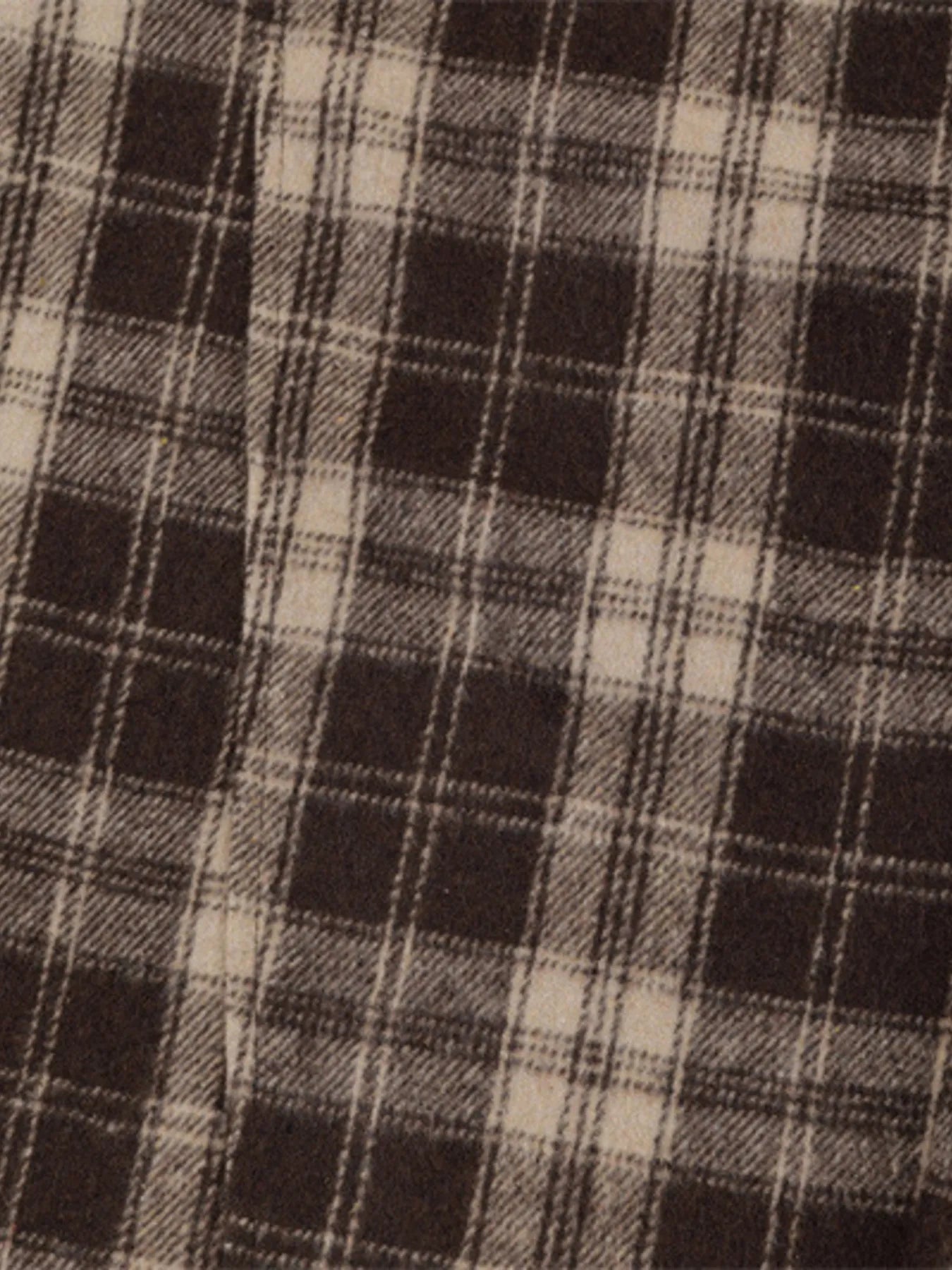 Relaxed Plaid Wide Leg Pants