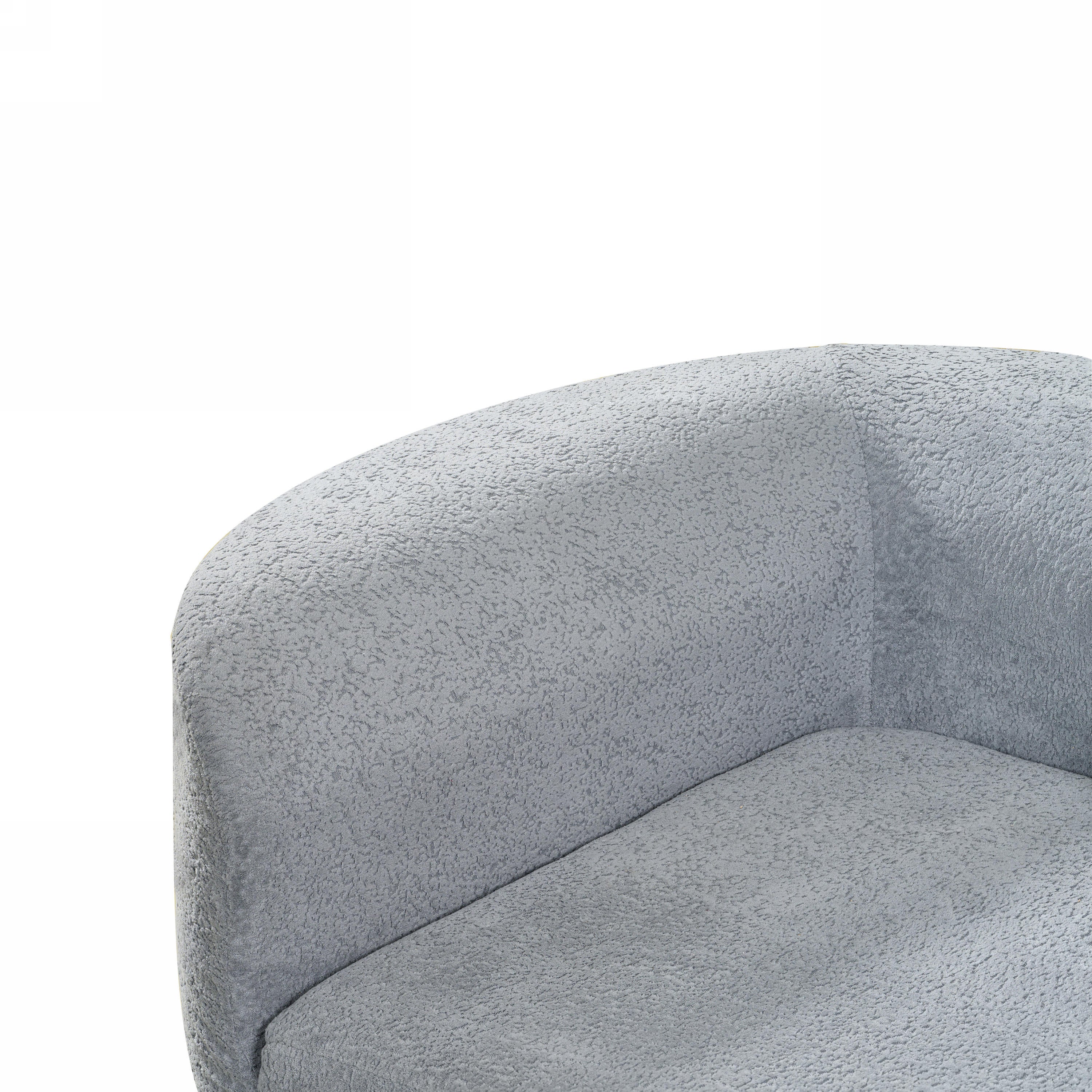 116' Modern Curved Sectional Sofa with High-Density Fully Compressed Sponge and Chaise Lounge, Pearl Upholstery, 2-Piece Set, Fully Assembled Right Hand Facing, Perfect for Living Room, Lounge