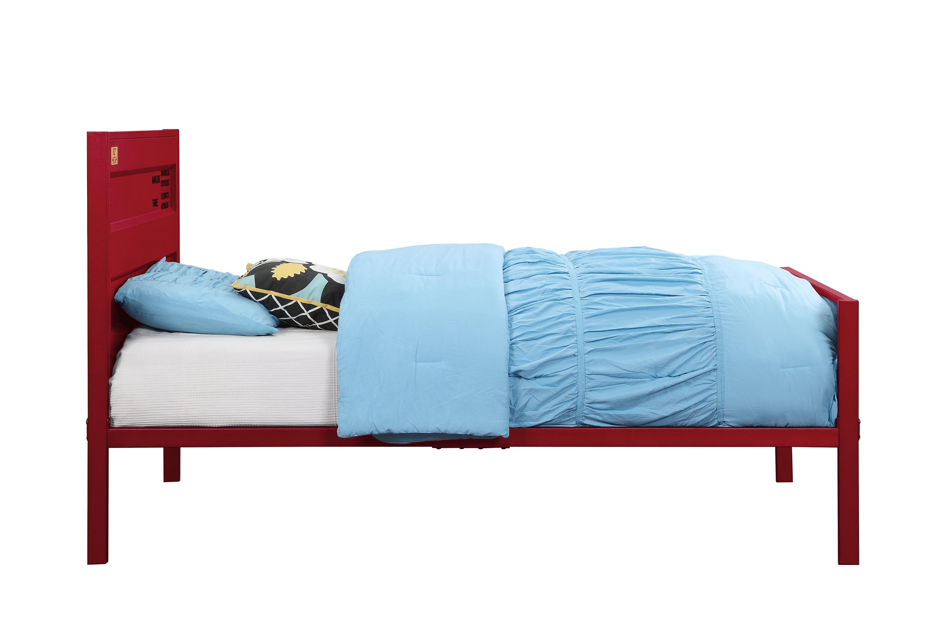 Cargo Red Finish Full Bed
