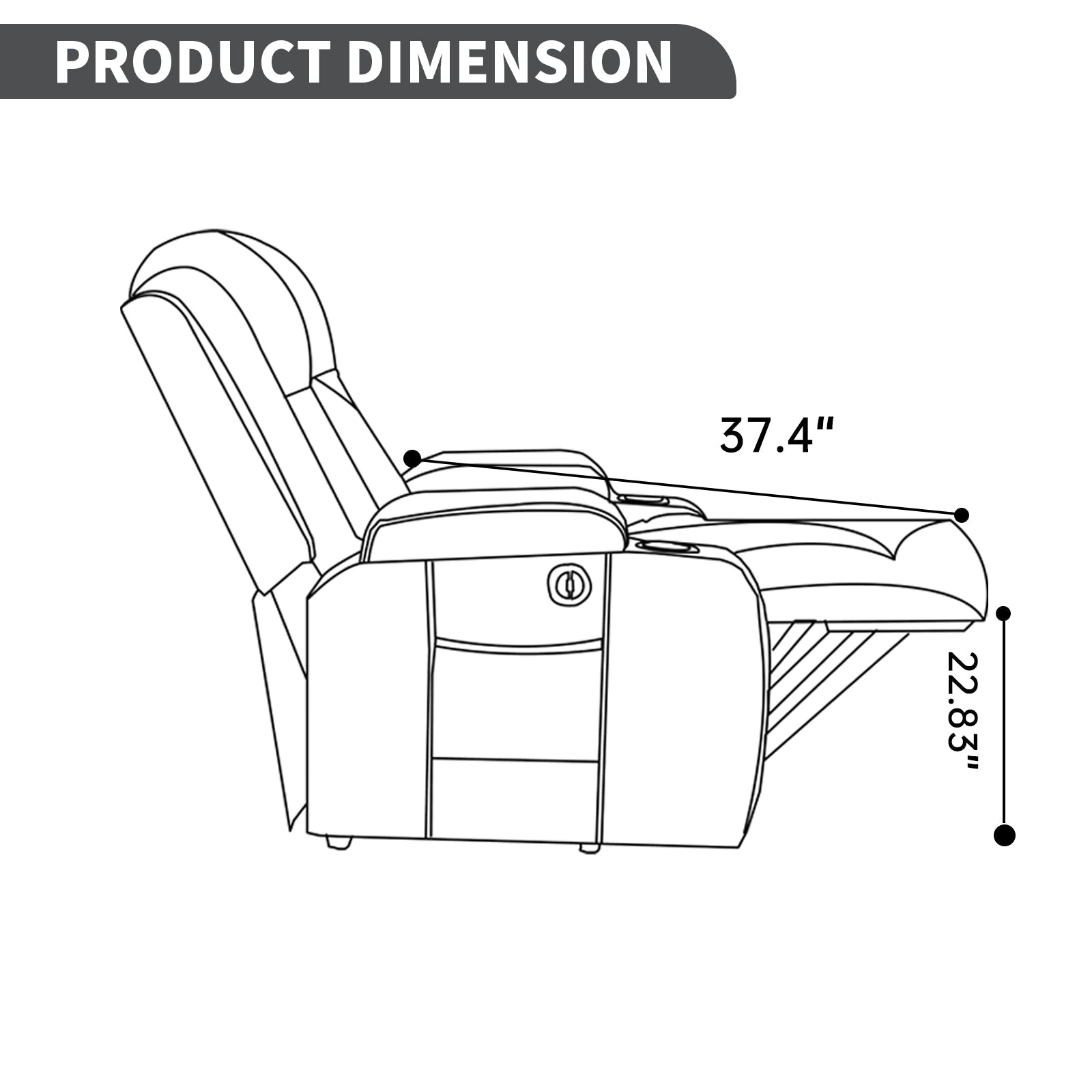 Brown PU Infinite Position Up to 350 LBS Power Lift Recliner Chair for Elderly, Heavy Duty Motion Mechanism with 8-Point Vibration Massage and Lumbar Heating, USB Charging Port, Cup Holders
