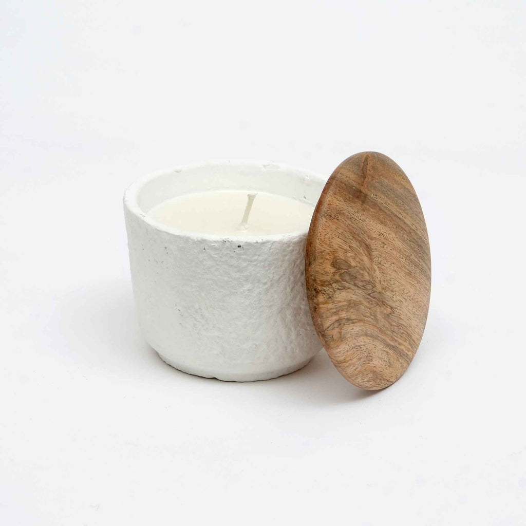 Jar Candle  Ecomix Wax Fill With Wooden Lid Mimosa,  7oz