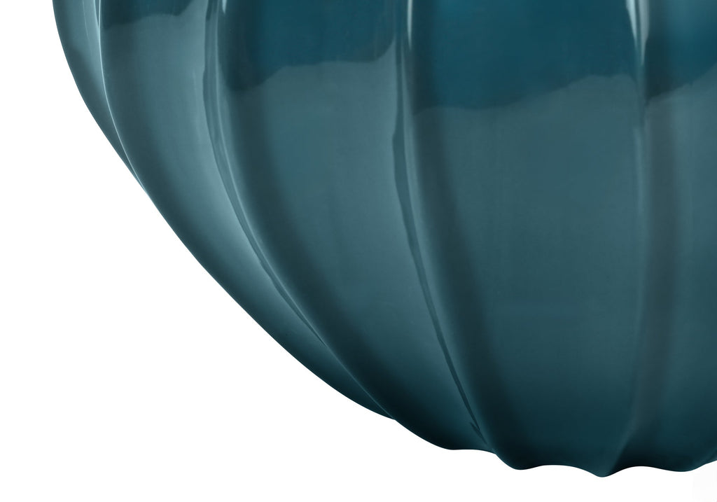 Lighting, 24'h, Table Lamp, Blue Ceramic, Ivory / Cream Shade, Transitional