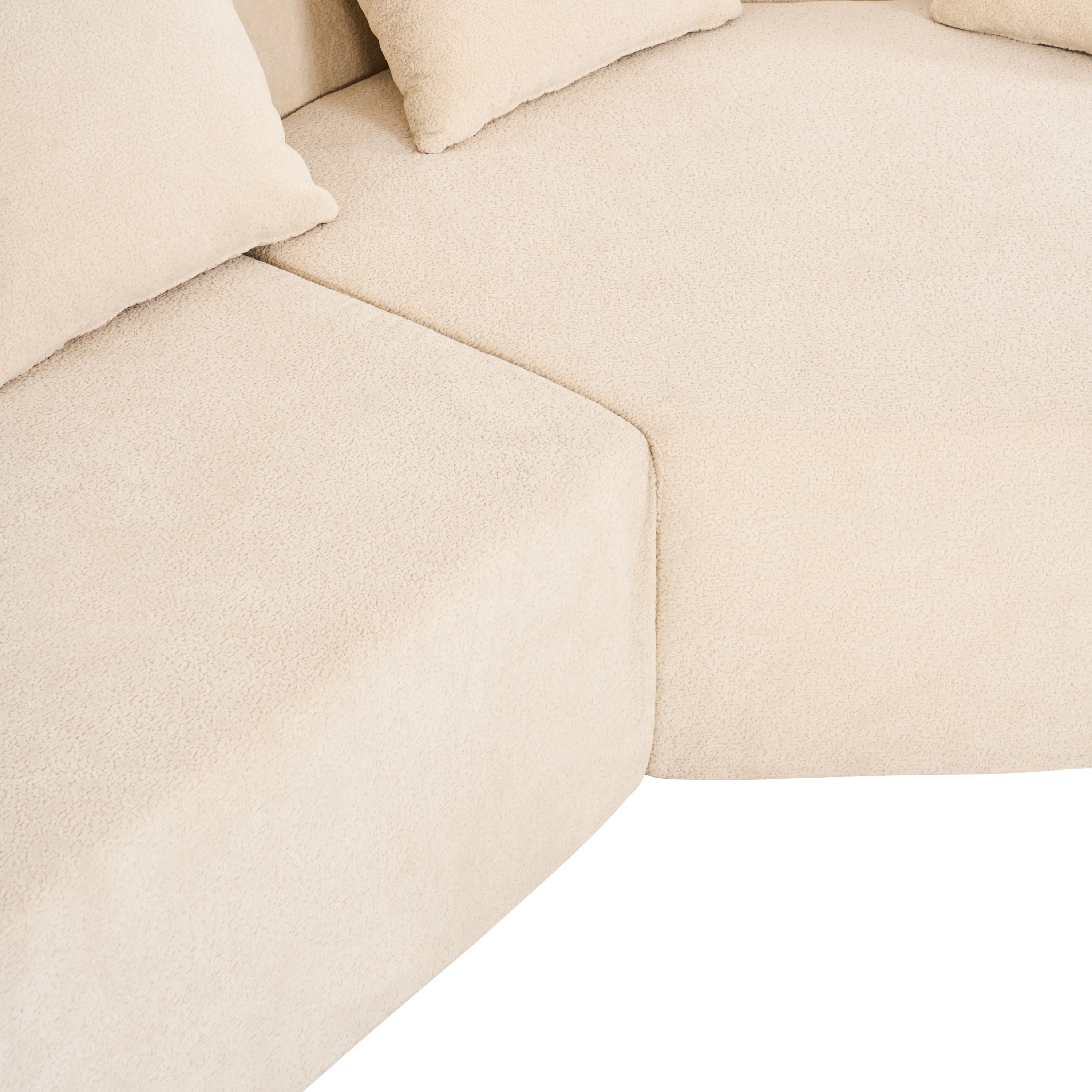 Memory Foam Couch, No Installation & Easy to Transport, Deep Seat Modern Sofa with Chenille Fabric, Couch for Living Room, Bedroom, Apartment, Home Office