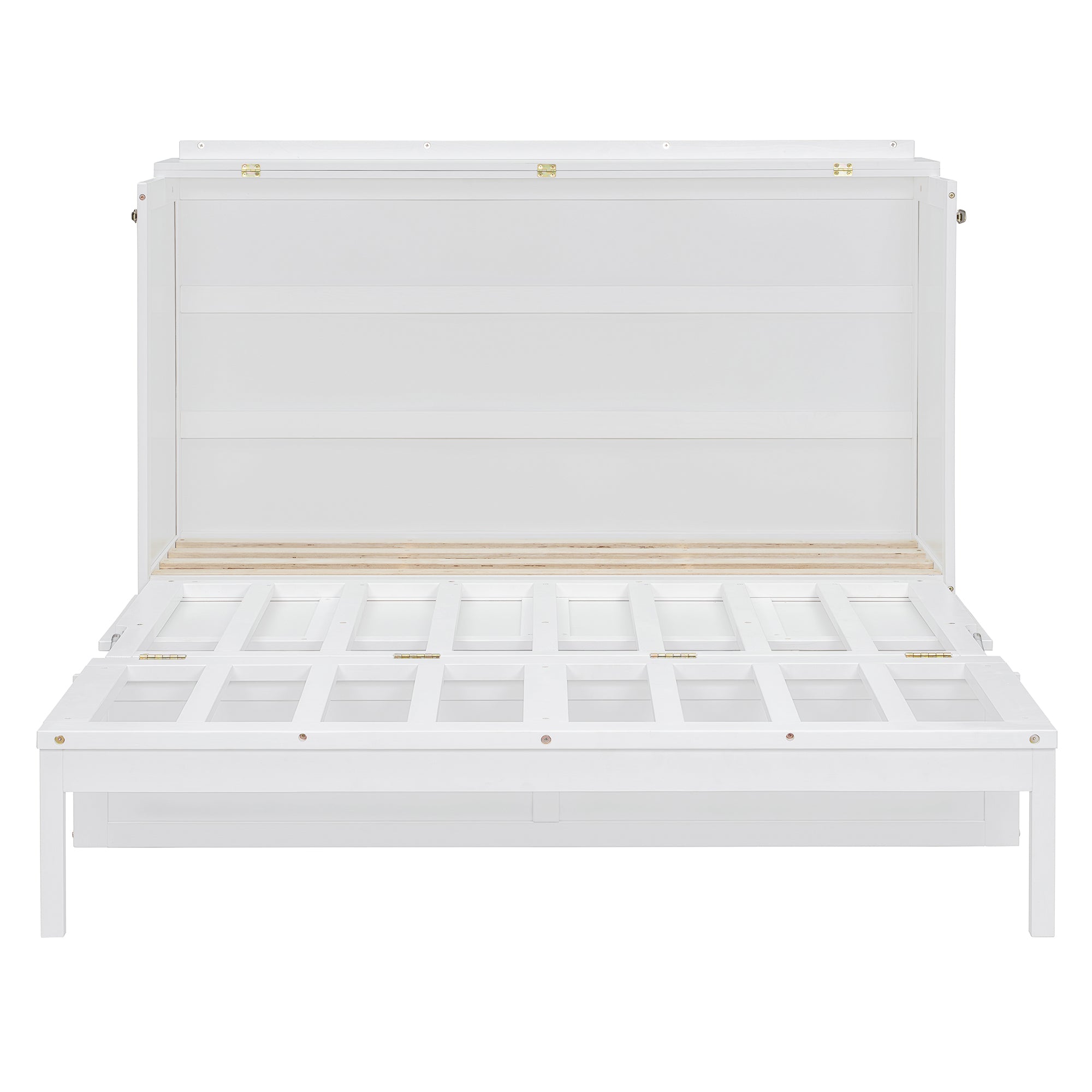 Queen Size Murphy Bed, White