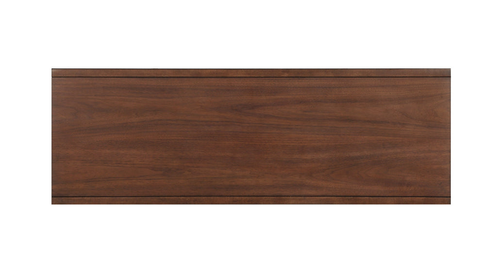 Sofa Table with Drawers Brown Finish Living Room Furniture 1pc