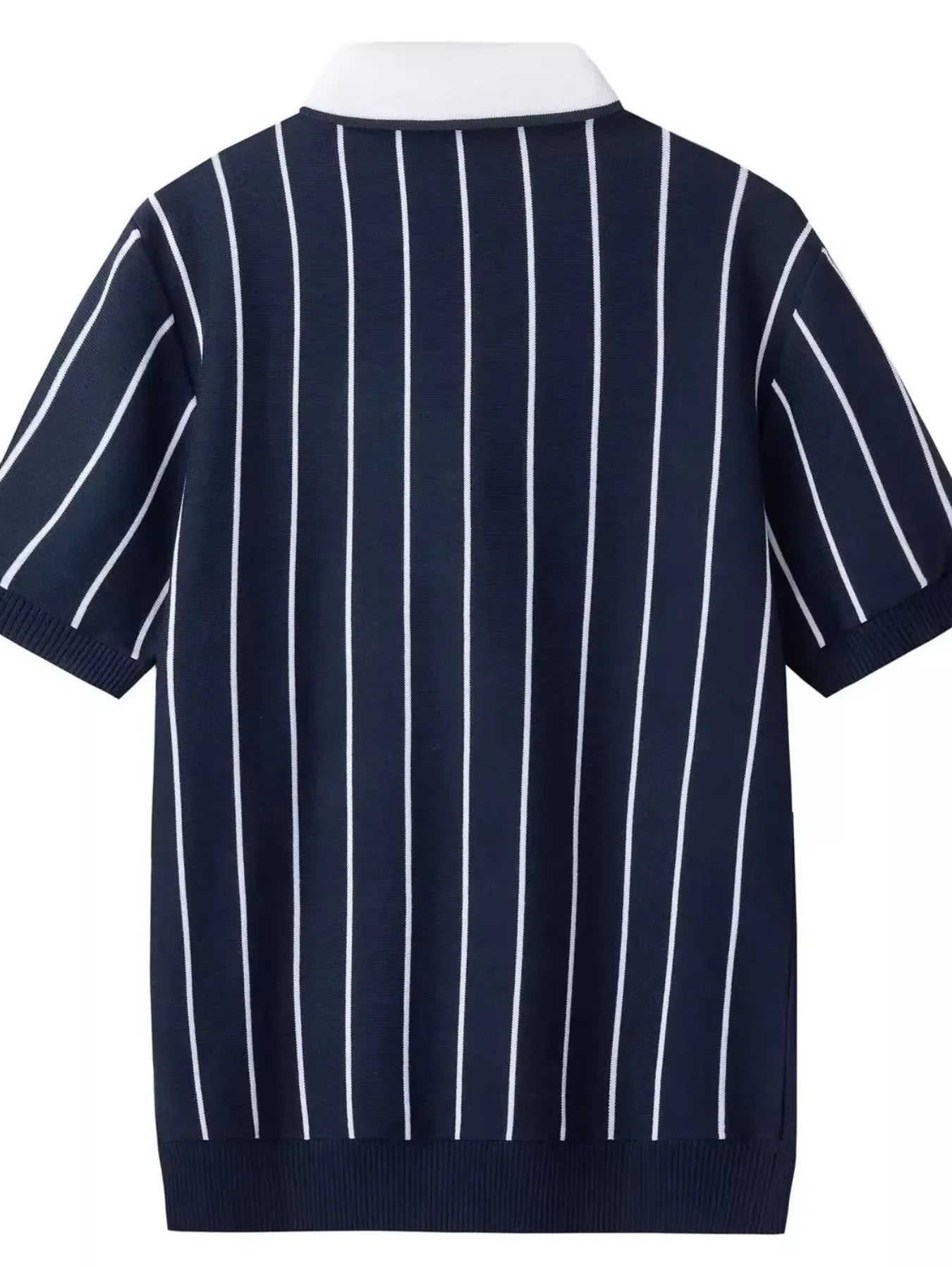 Striped Button Up Top Plus Size