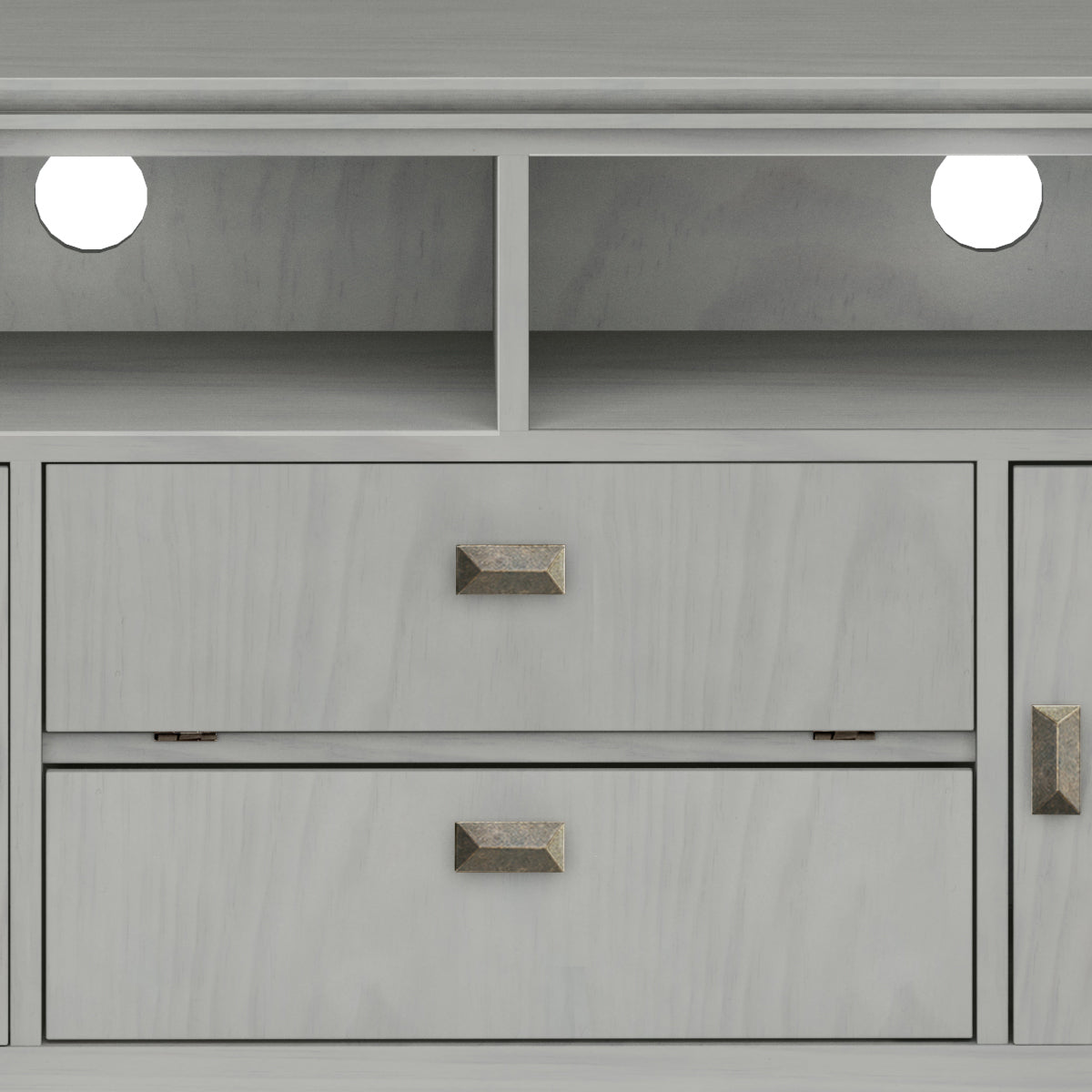Artisan - 72' TV Media Stand - Fog Grey