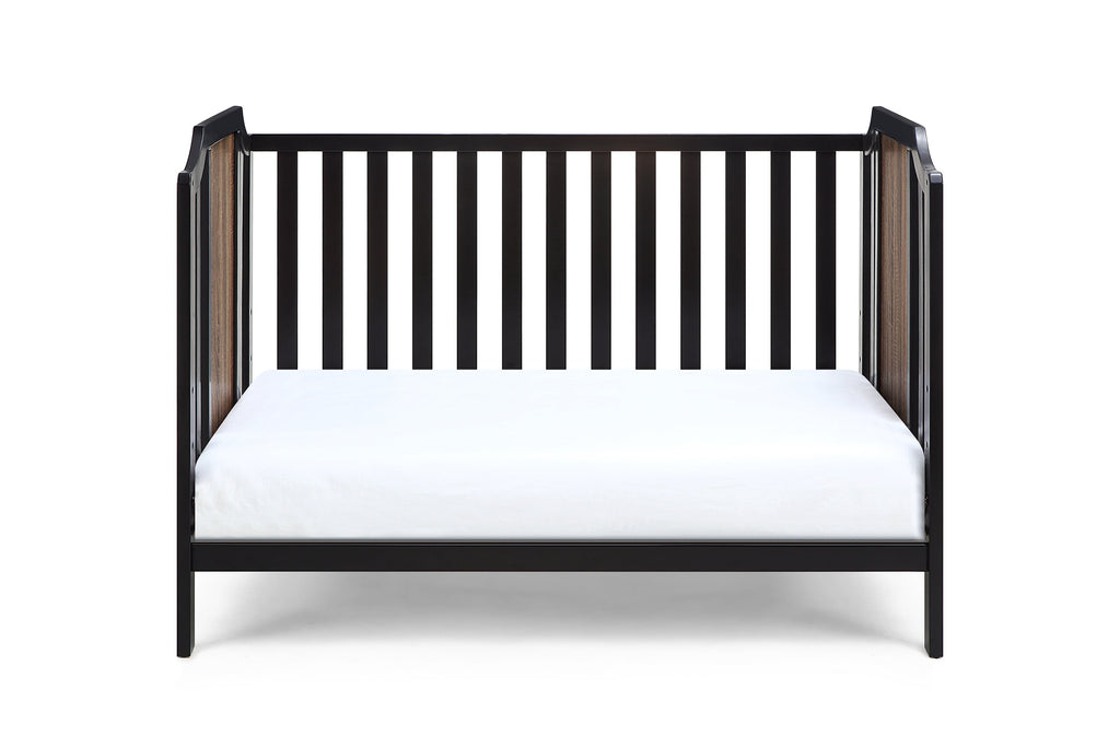 Brees Island 3-in-1 Convertible Crib Black/Brownstone