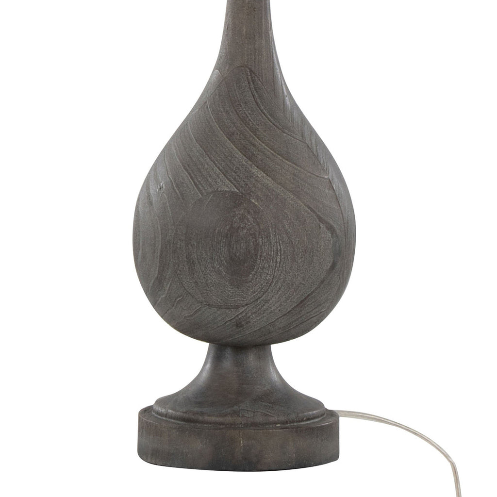 Cipolla Poly 29' Farmhouse Polyresin Table Lamp in Acid Griffin Wood Polyresin, Antique Soft Brass and Natural Linen Shade from Grandview Gallery by LumiSource - Set of 2