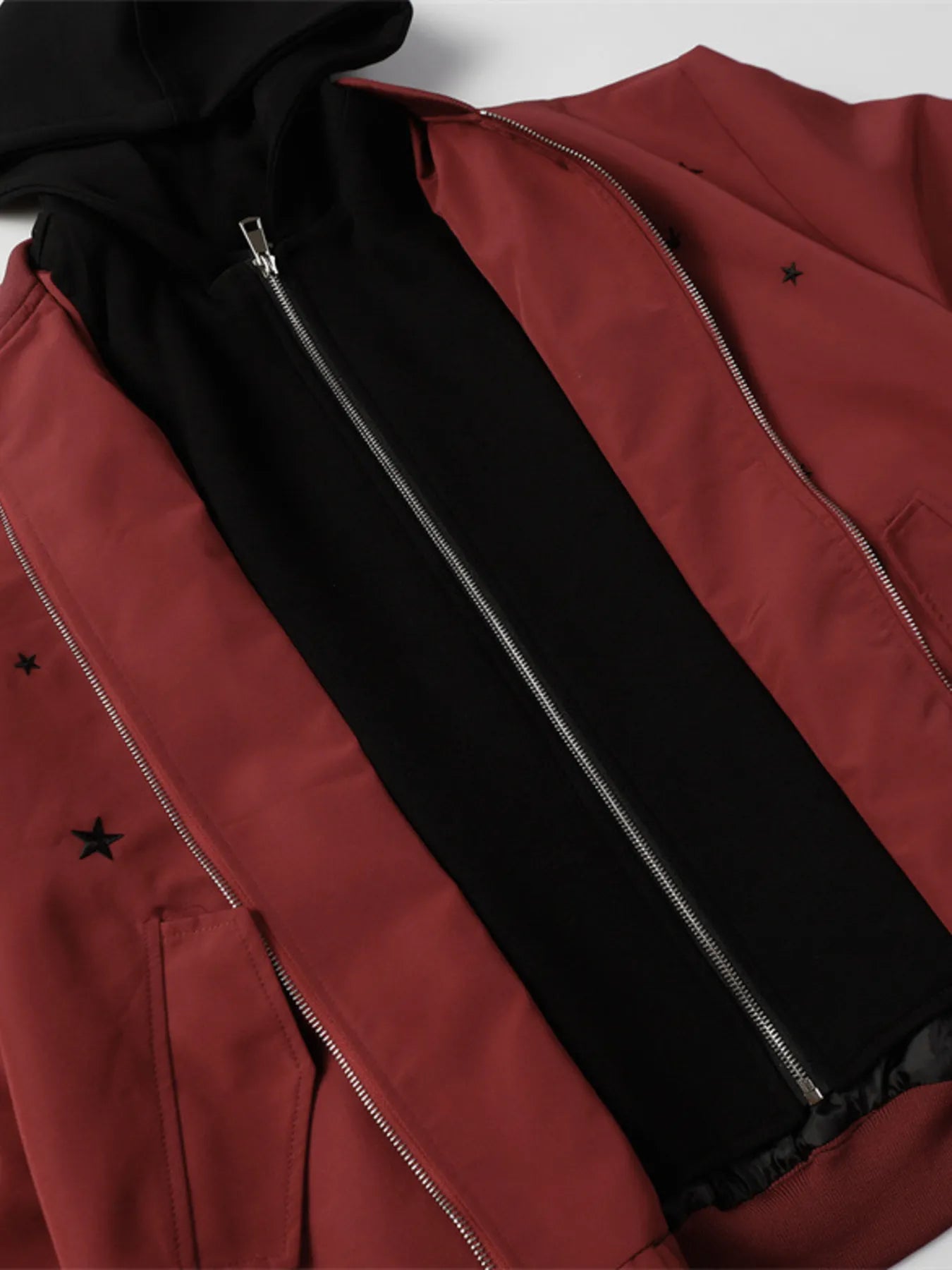 Star Zip Up Hooded Jacket