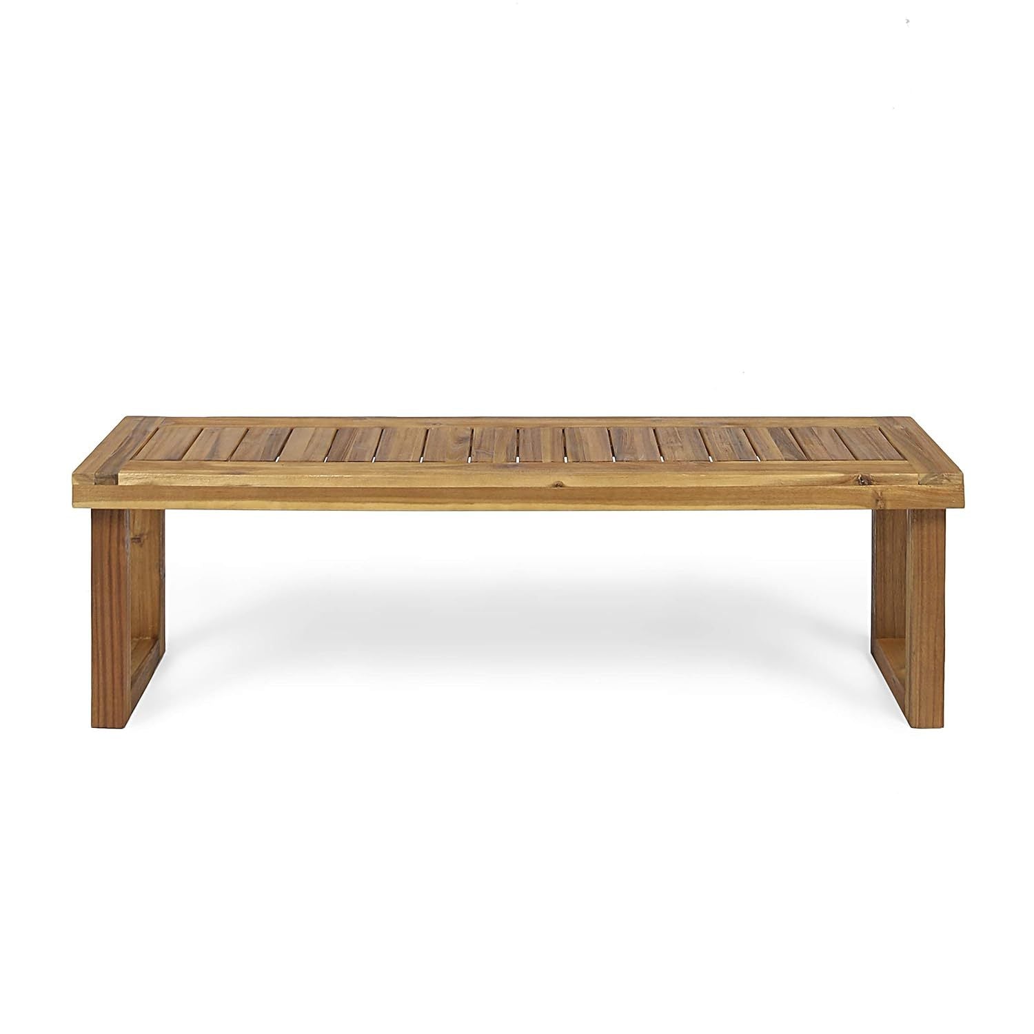 Outdoor Acacia Wood Dining Set, Sandblast Natural Finish
