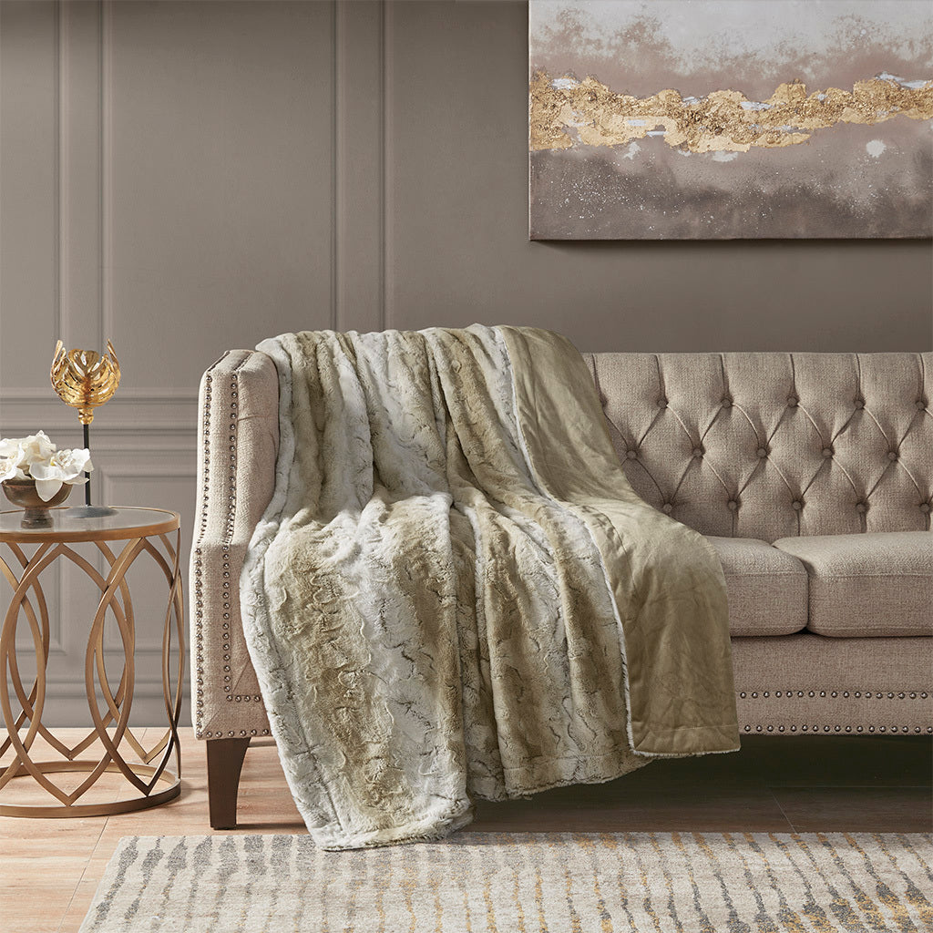 Oversized Faux Fur Throw