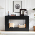55' Modern Slatted Console Table, Narrow Entryway Table for Living Room or Hallway