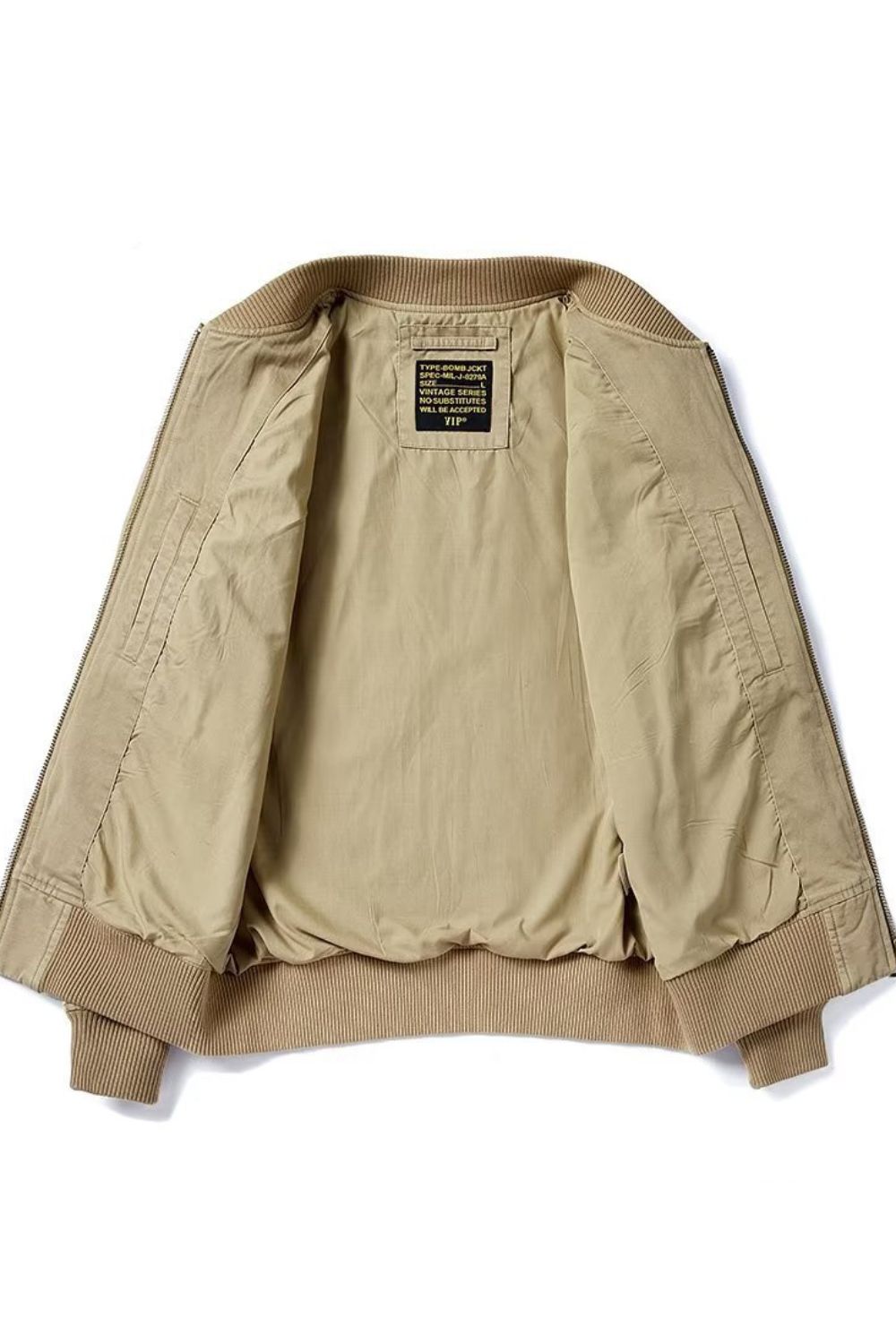 Zip Up Baseball Collar Bomber Jacket