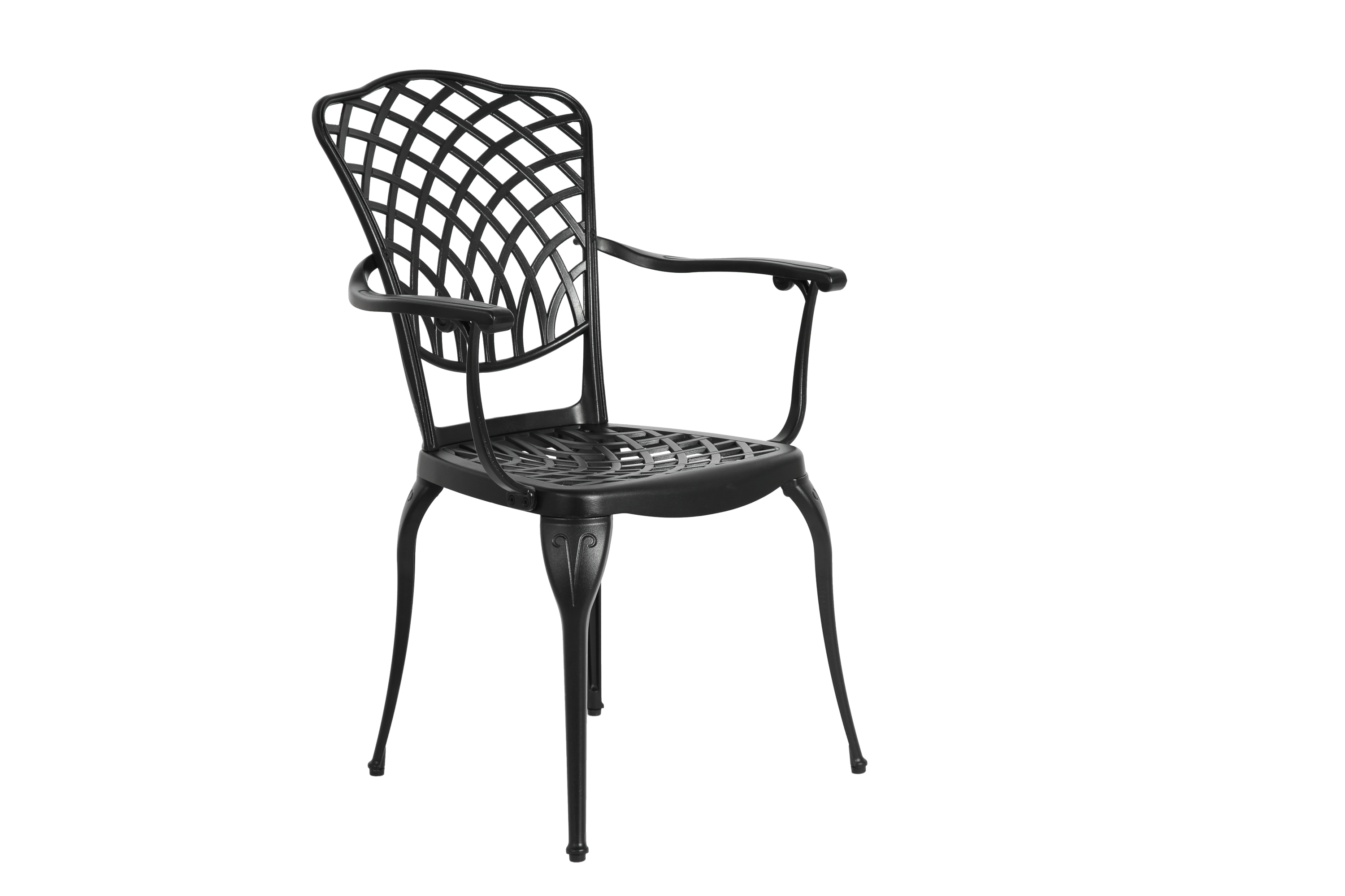 3 Piece Patio Bistro Set Cast Aluminum Bistro Table and Chairs Set of 2 with Umbrella Hole,All Weather Metal Bistro Table Set,Outdoor Patio Furniture Set for Garden Black