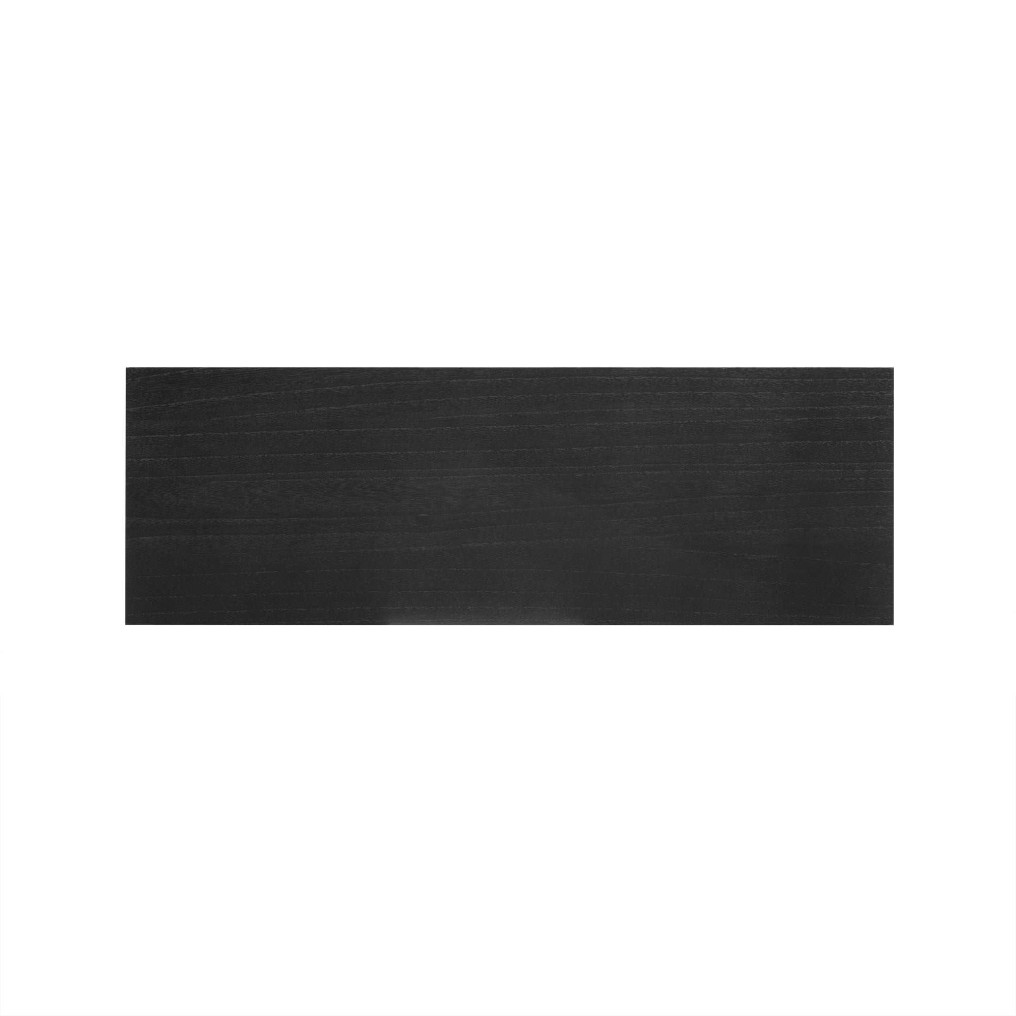 TREXM Entryway Table, Console Table with Two Drawers, Retro Hallway Table with Striking Geometric Design for Entryway and Living Room (Black)