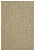 Earth GC_NTL1014 Jute/White 5 ft. 3 in. x 7 ft. 3 in. Indoor/Outdoor Area Rug