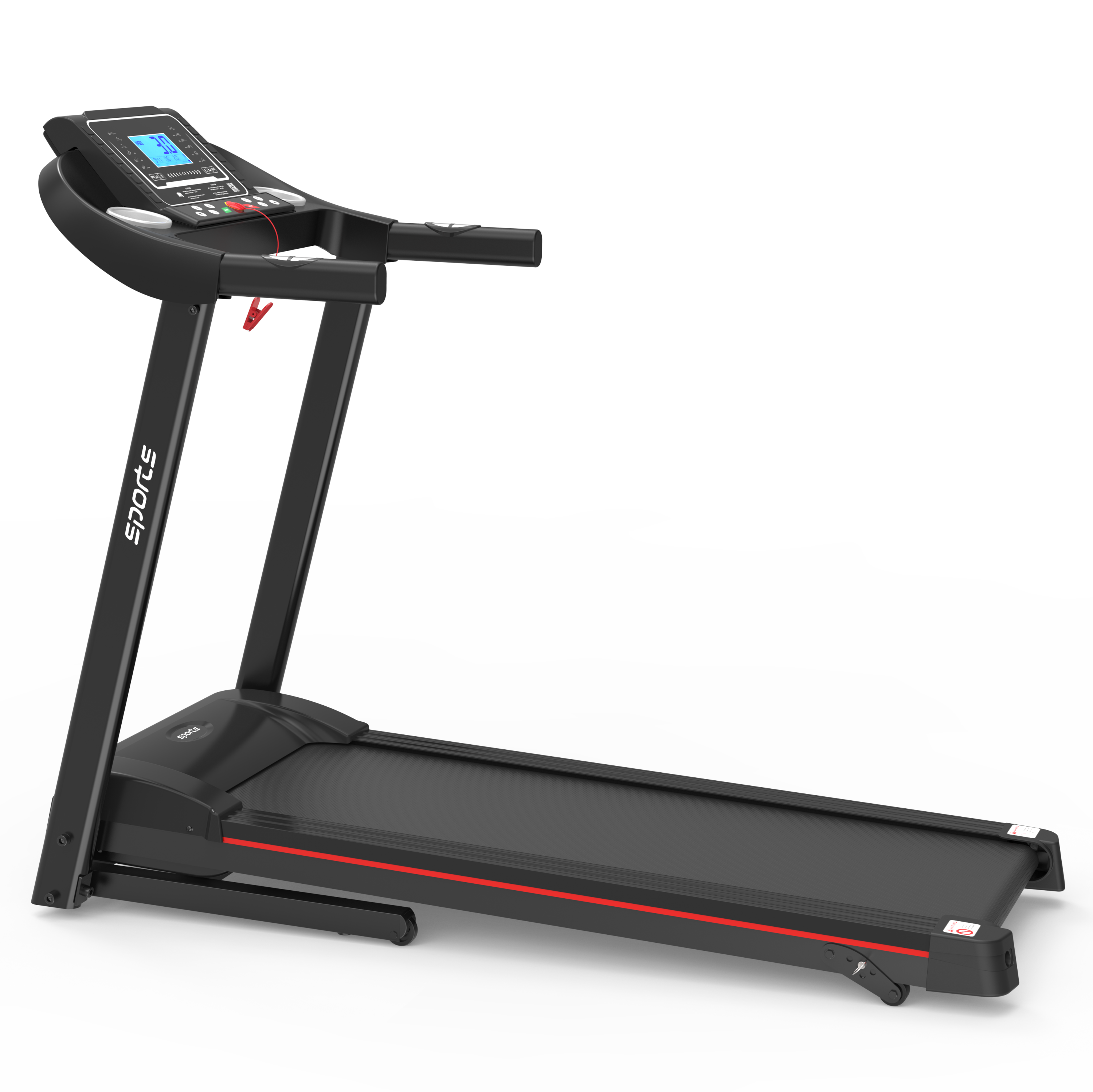 Fitshow App Home Foldable Treadmill with Incline, Folding Treadmill for Home Workout, Electric Walking Running Treadmill Machine 5' LCD Screen 250 LB Capacity Bluetooth Music
