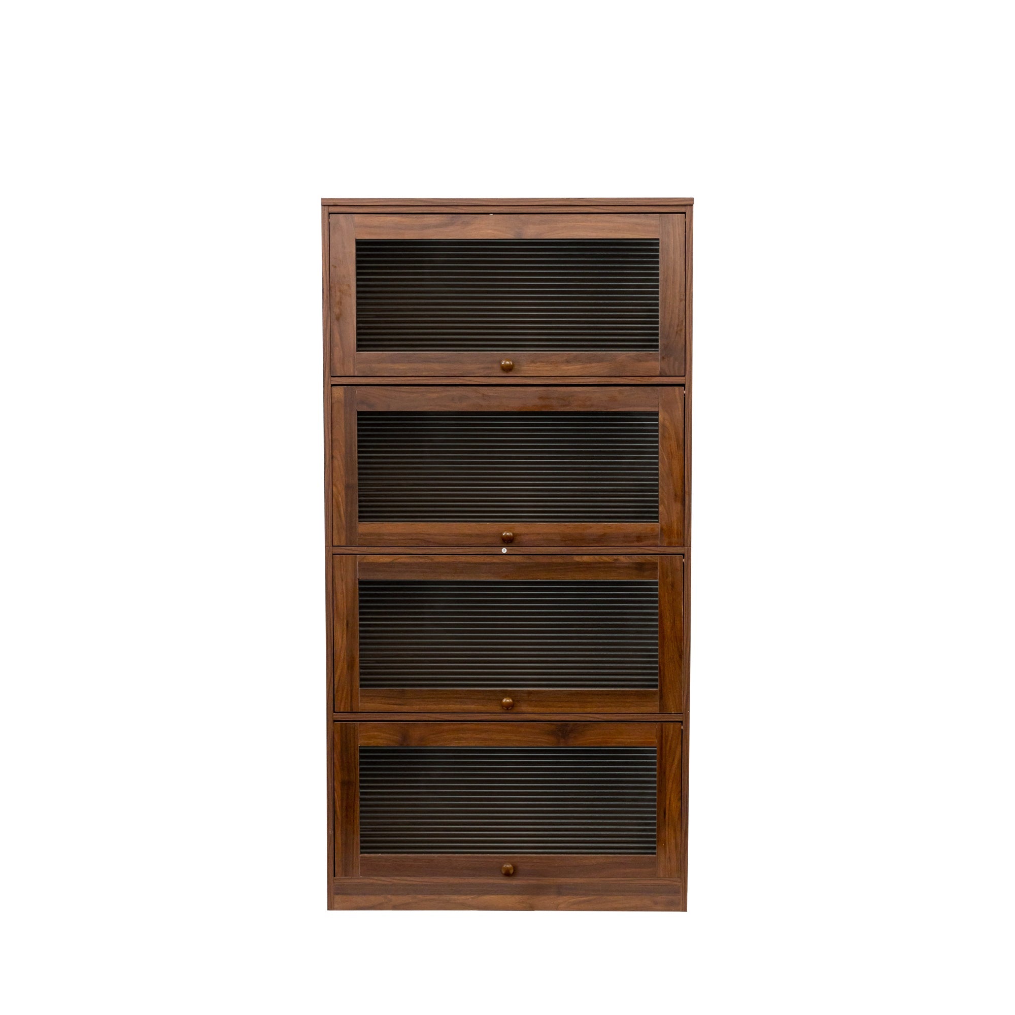 Bookcase Contemporary Closed Back Glass Doors Office Storage Cabinet Floor-to-Ceiling Low Cabinet Bookcase Against Wall Dustproof Bookshelf