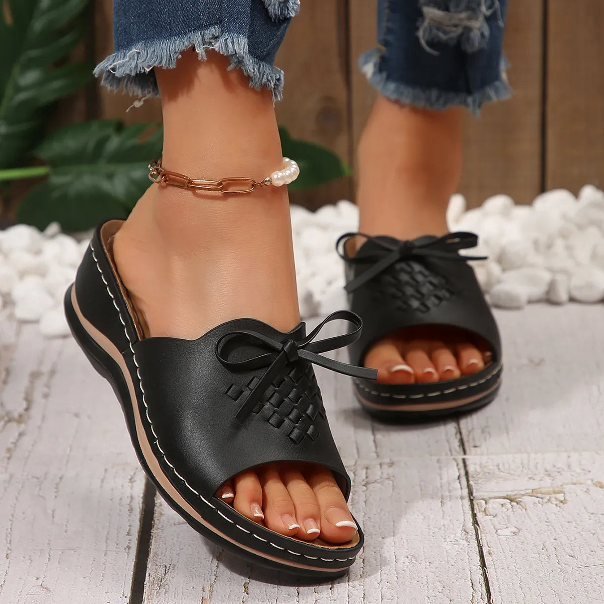 Open Toe Wedge Sandals