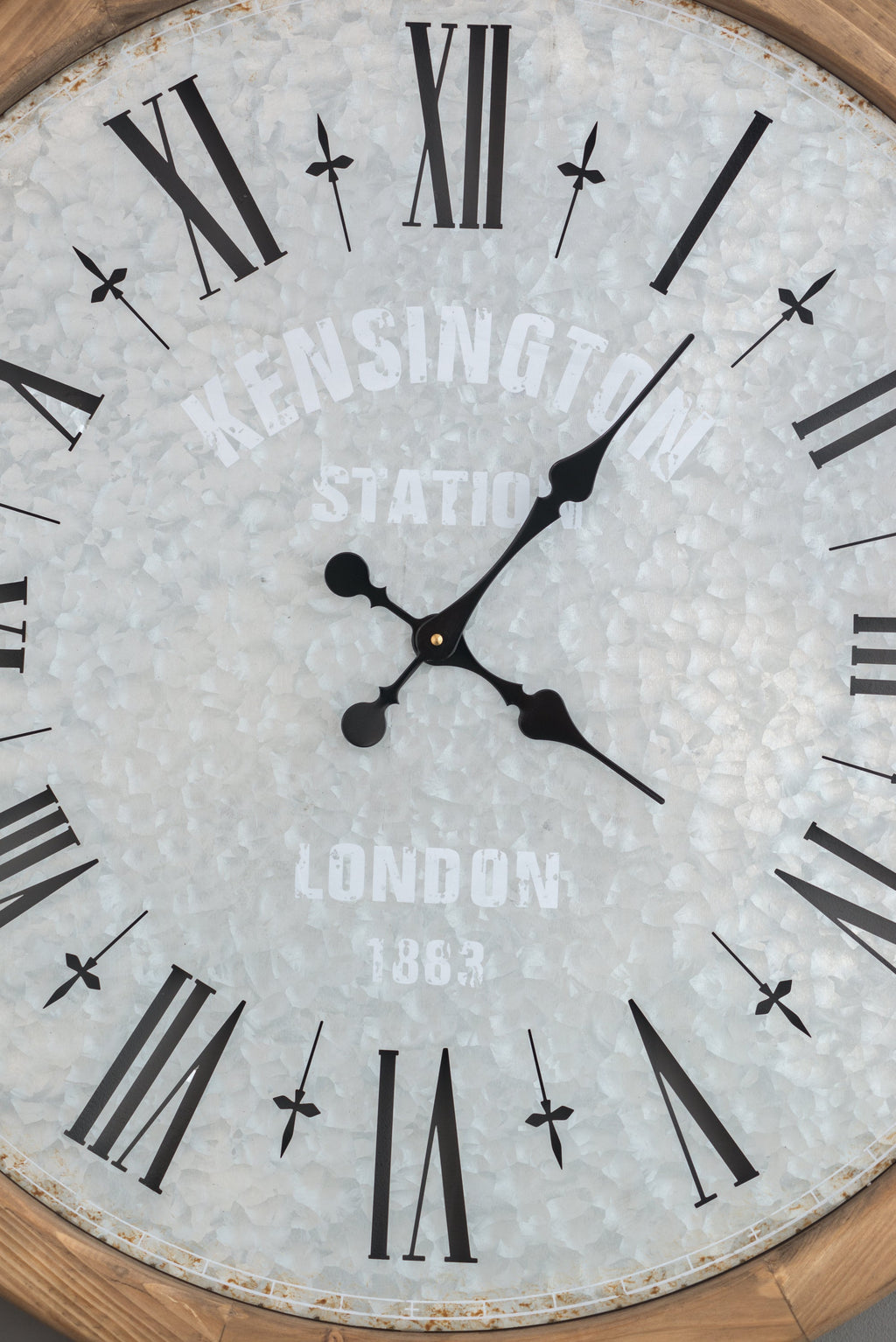 D32.3' Grant Oversized Wall Clock with Fir Wood Frame