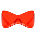 Futuristic Oversized Rimless Sunglasses