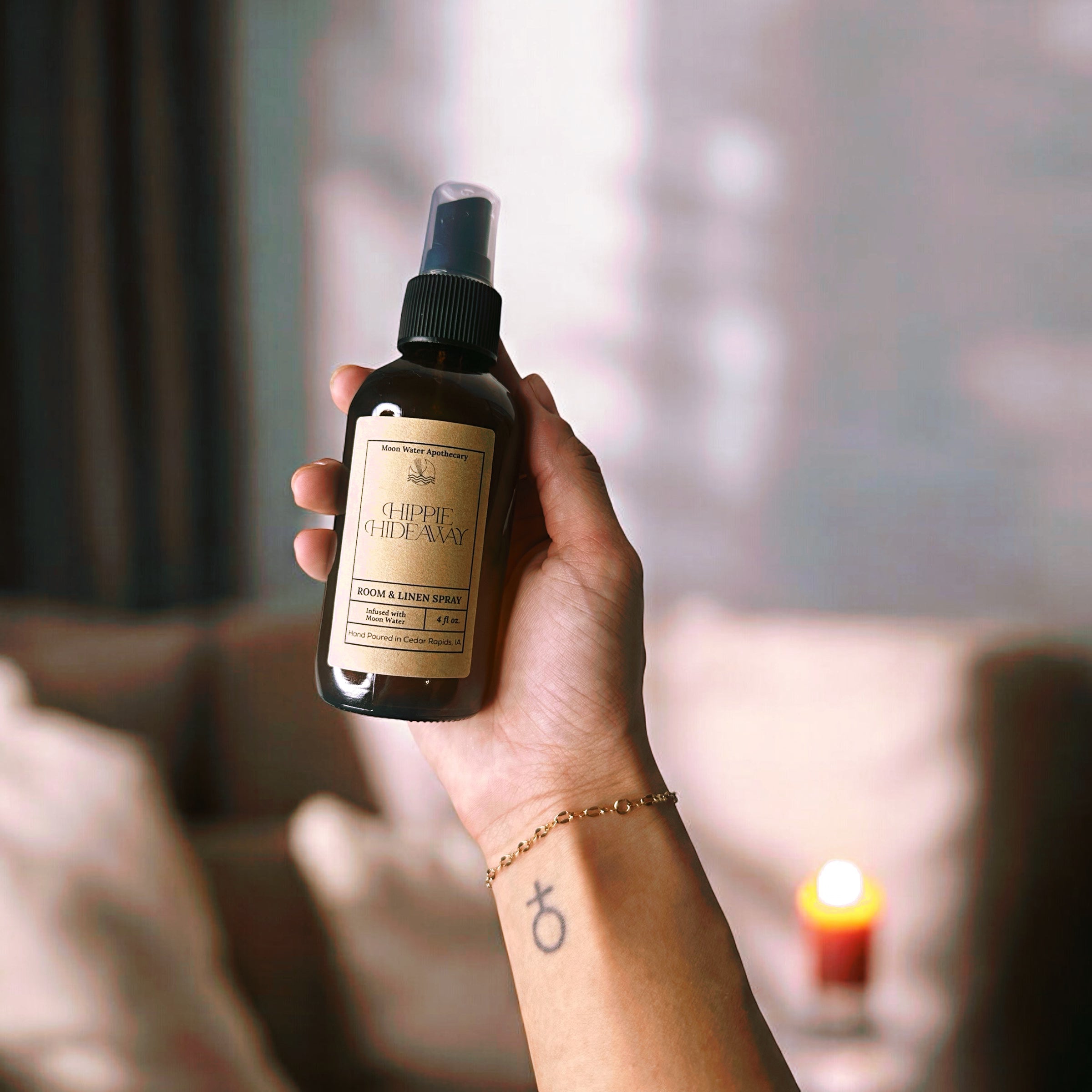 HIPPIE HIDEAWAY - ROOM SPRAY -- by Moon Water Apothecary!