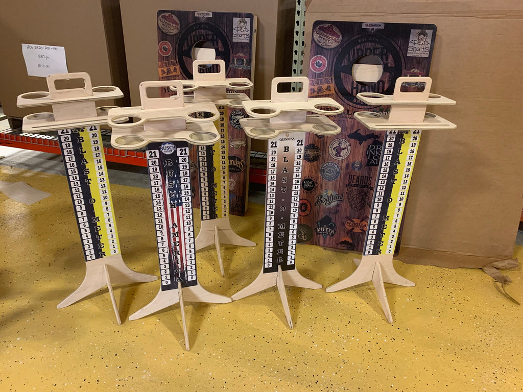 Cornhole Score Tower and Drink Holder