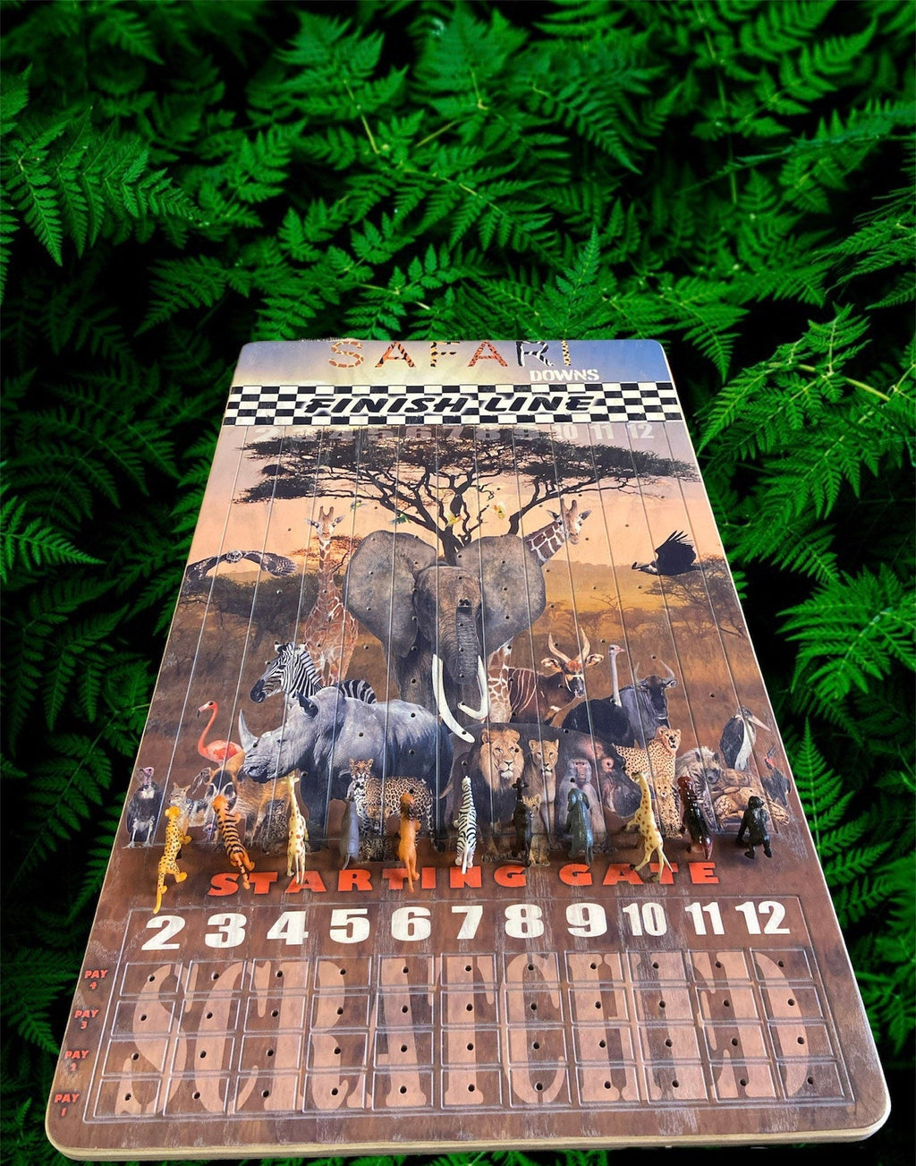 Safari Theme XL 18” x 30” Horse Race Game