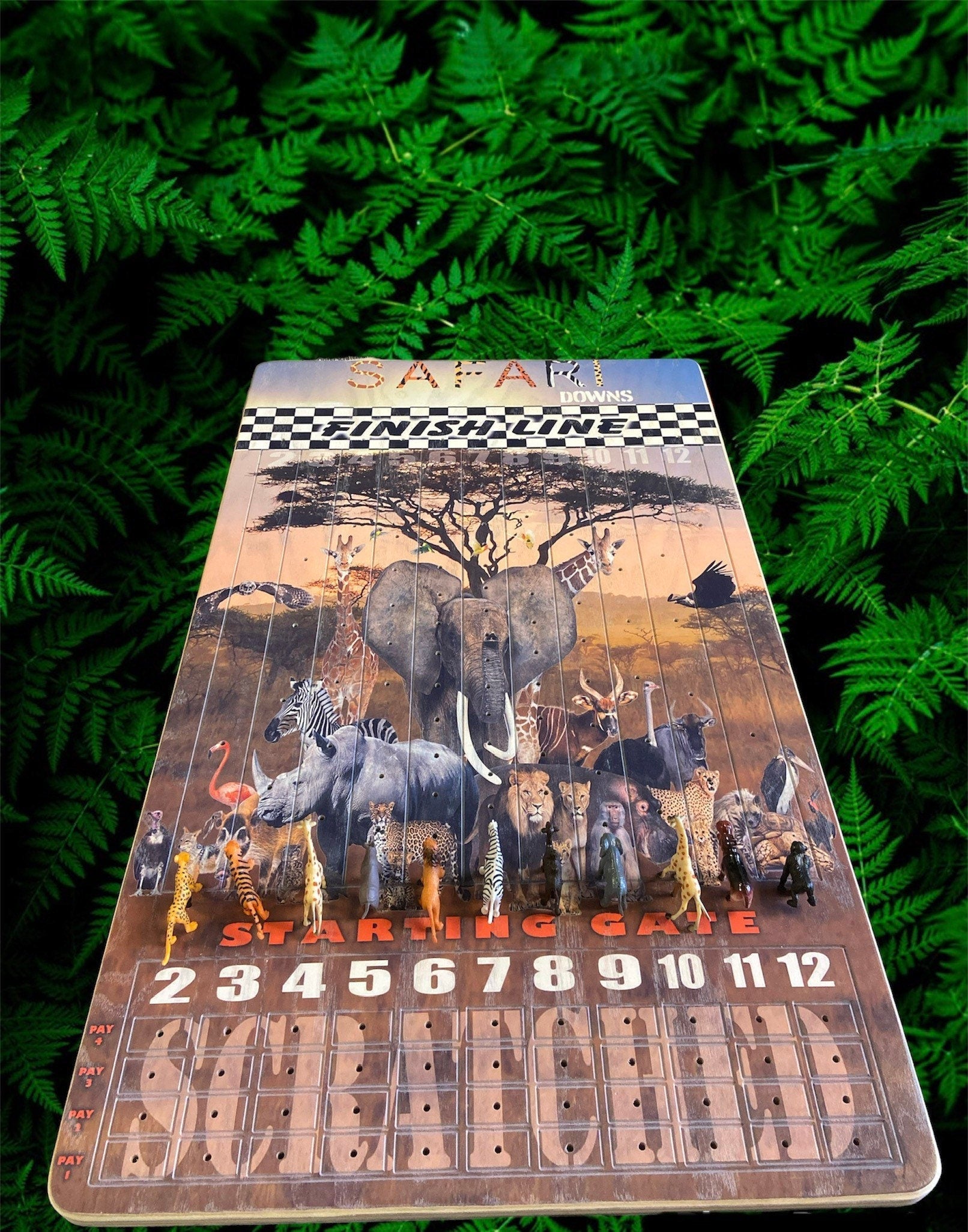 Safari Theme XL 18” x 30” Horse Race Game