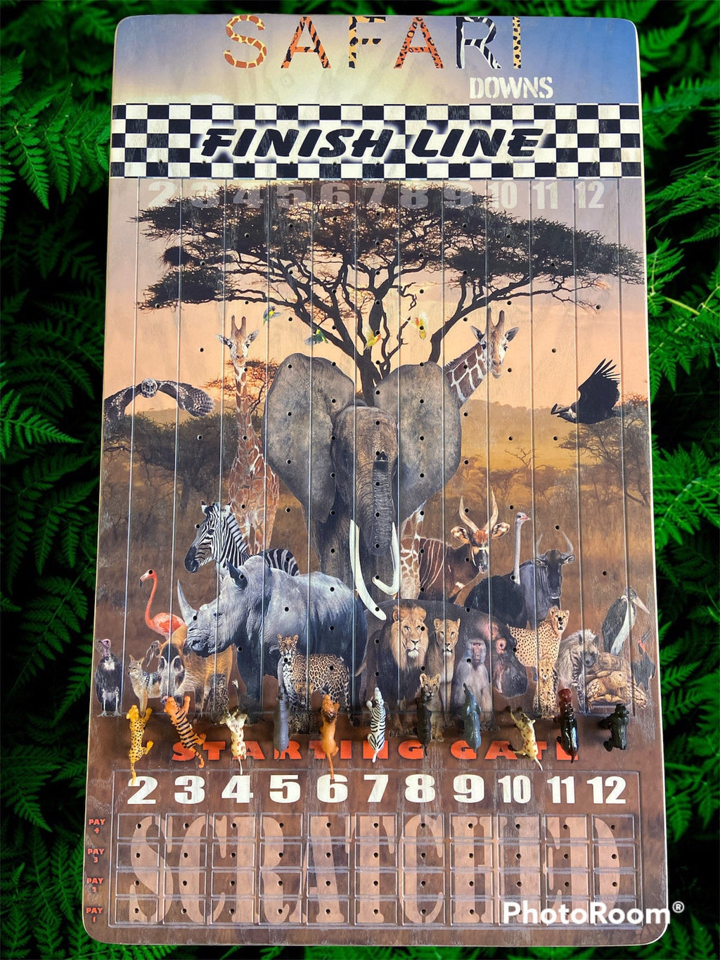 Safari Theme XL 18” x 30” Horse Race Game