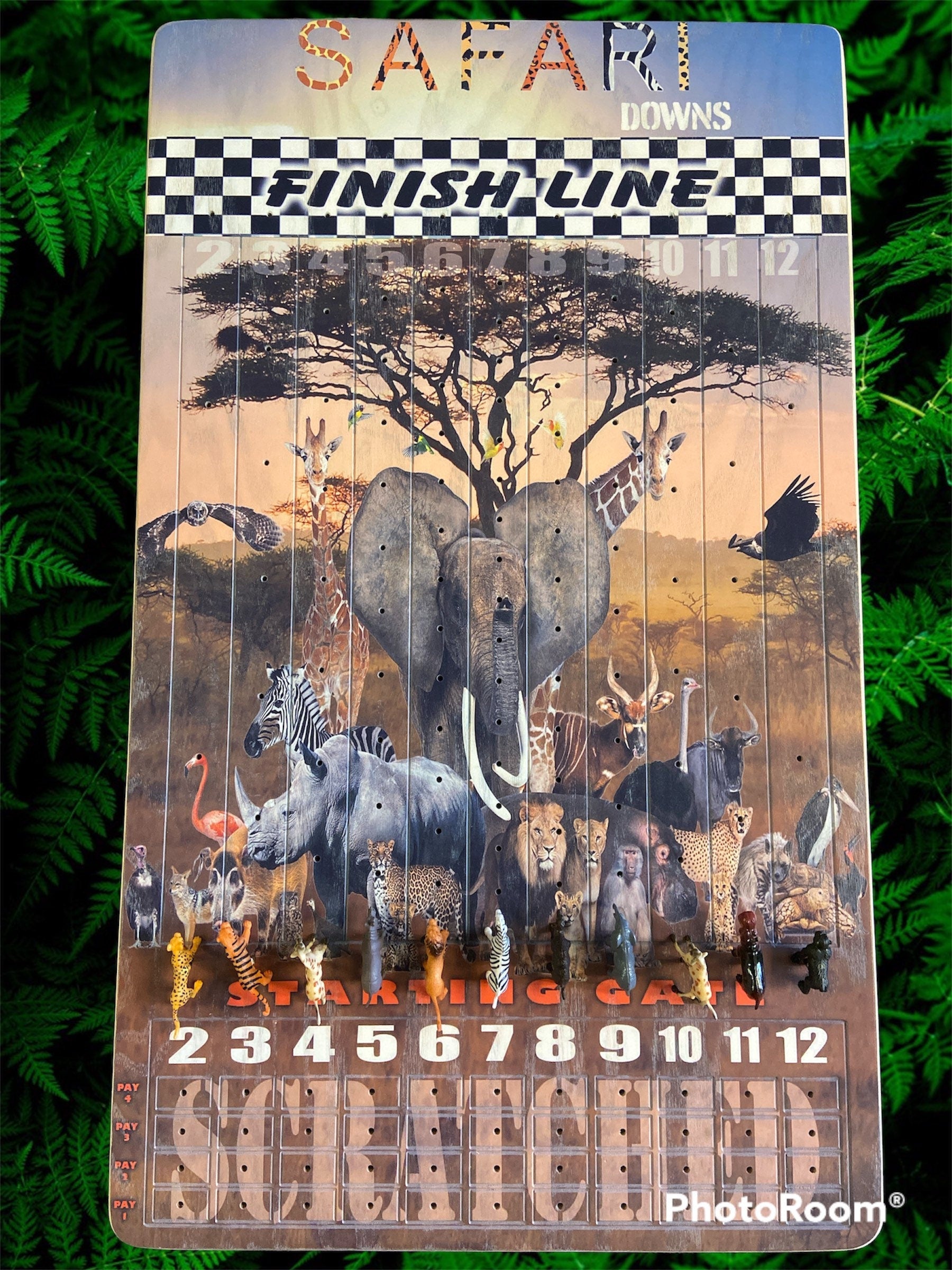 Safari Theme XL 18” x 30” Horse Race Game