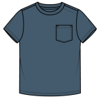 Miles The Label - Boys Short Sleeve Top, Dusty Blue