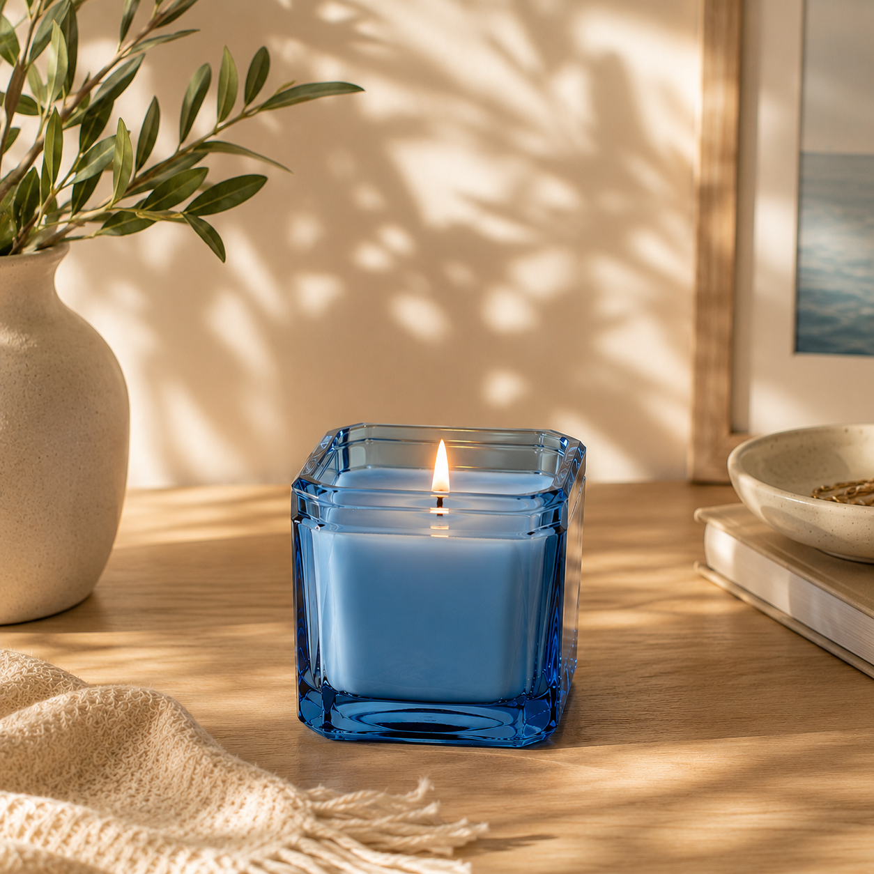 Bonfire Beach 8.5 oz Soy Jar Candle | Moon Water Apothecary