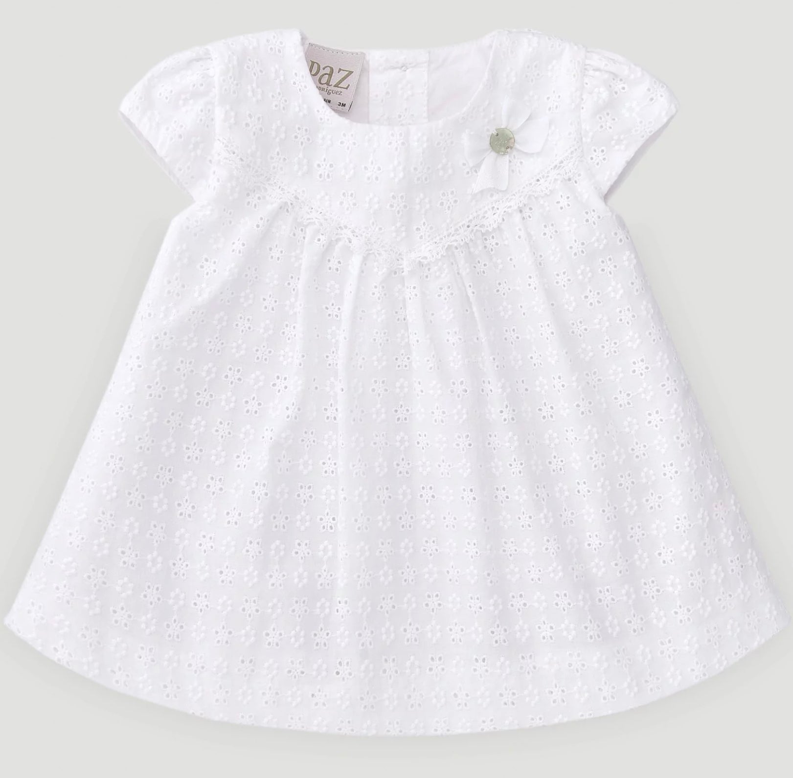 Paz Rodriguez - White Woven Baby Dress