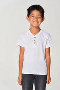 Chaser - Boys Short Sleeves Henley Tee