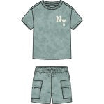 Miles The Label - 2pc Short Sleeve T-Shirt & Shorts Set, Teal
