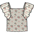 Miles The Label - Woven Short Sleeve Top, Off White