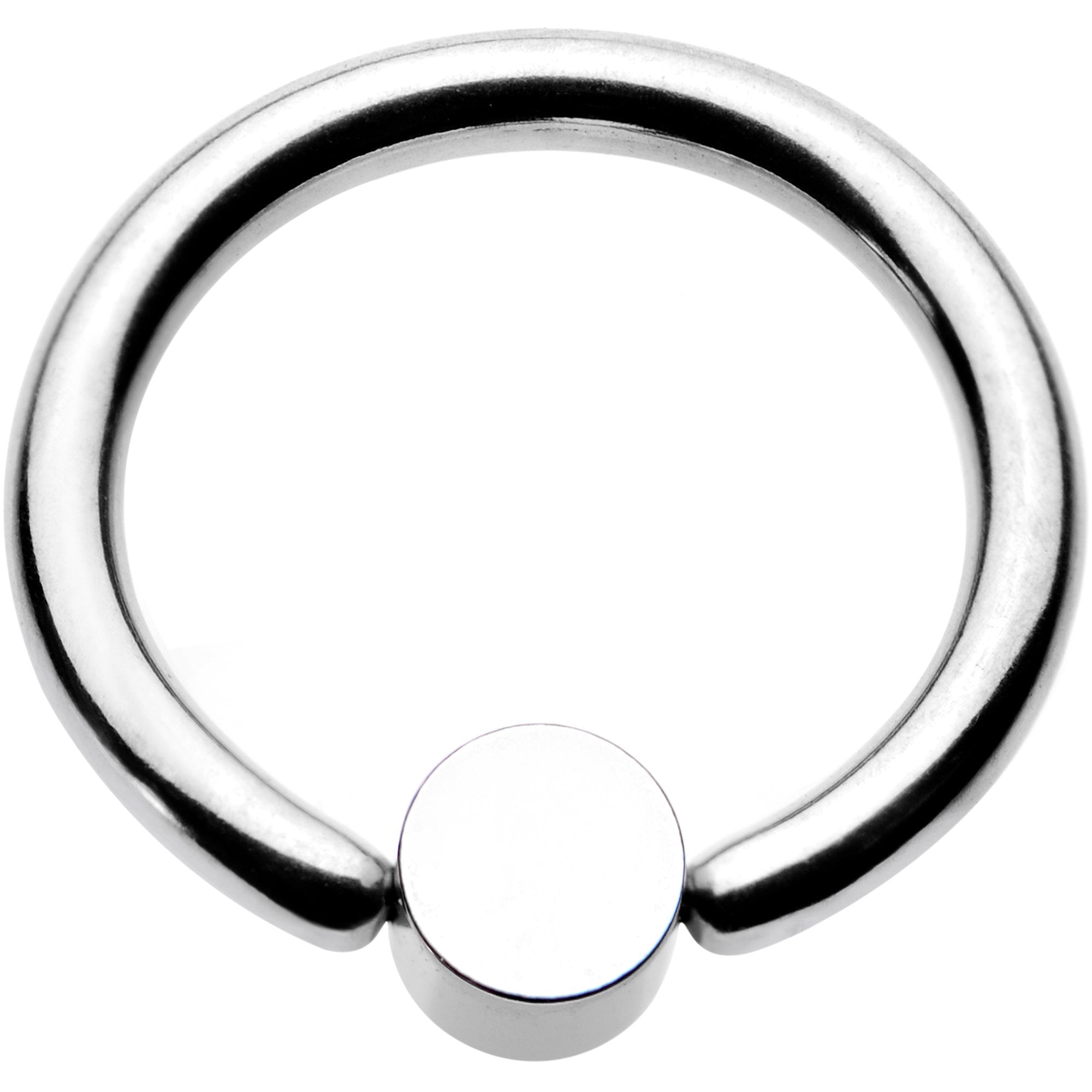 16G 5/16 Aqua Faux Opal 3mm Disc BCR Captive Ring
