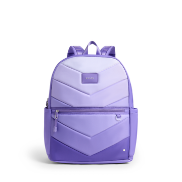 STATE - Lilac Chevron Large Double Pocket Backpack