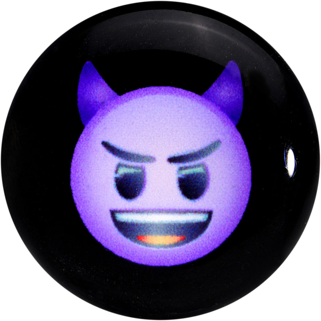 00G Licensed Purple Devil emoji Acrylic Double Flare Plug Set