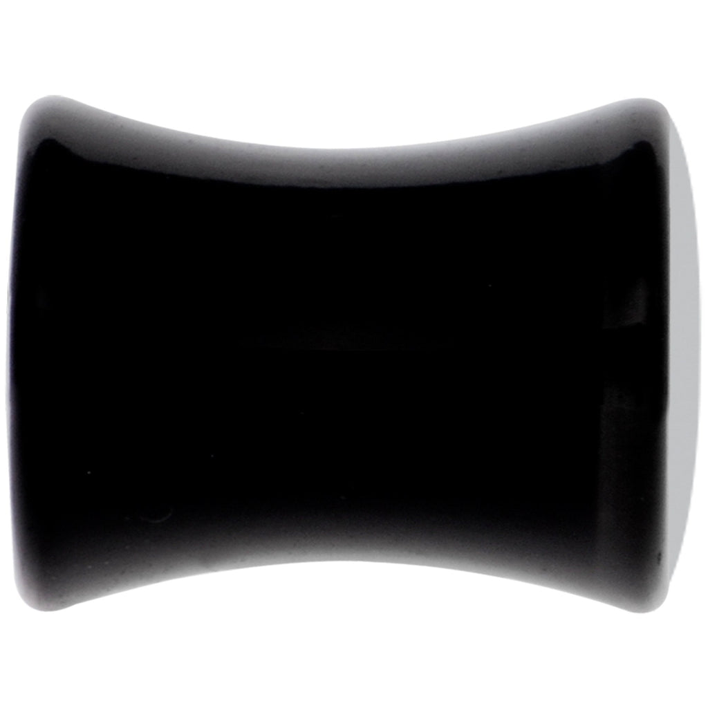 Black Acrylic Pink Black Skull Saddle Plug Set 2G