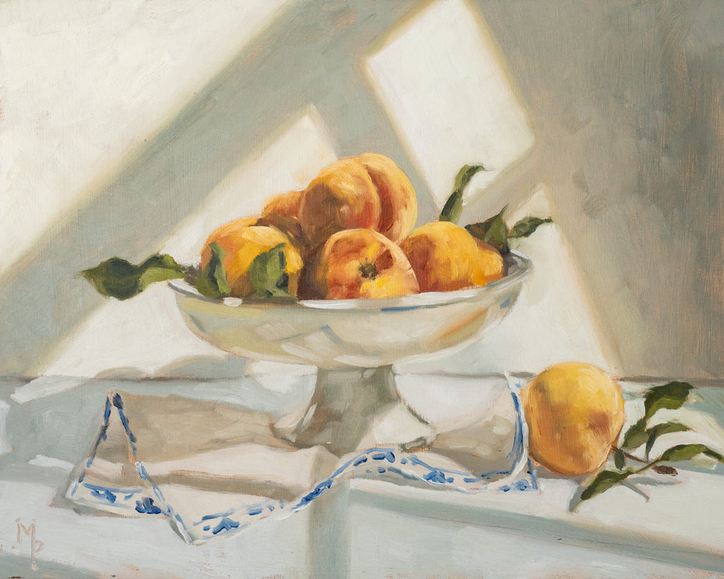 Peaches In A Compote Print