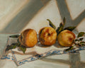 Peaches In Window Light Print