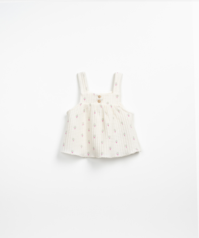 PLAY UP PRINTED RIB TOP + UNDERPANTS SET