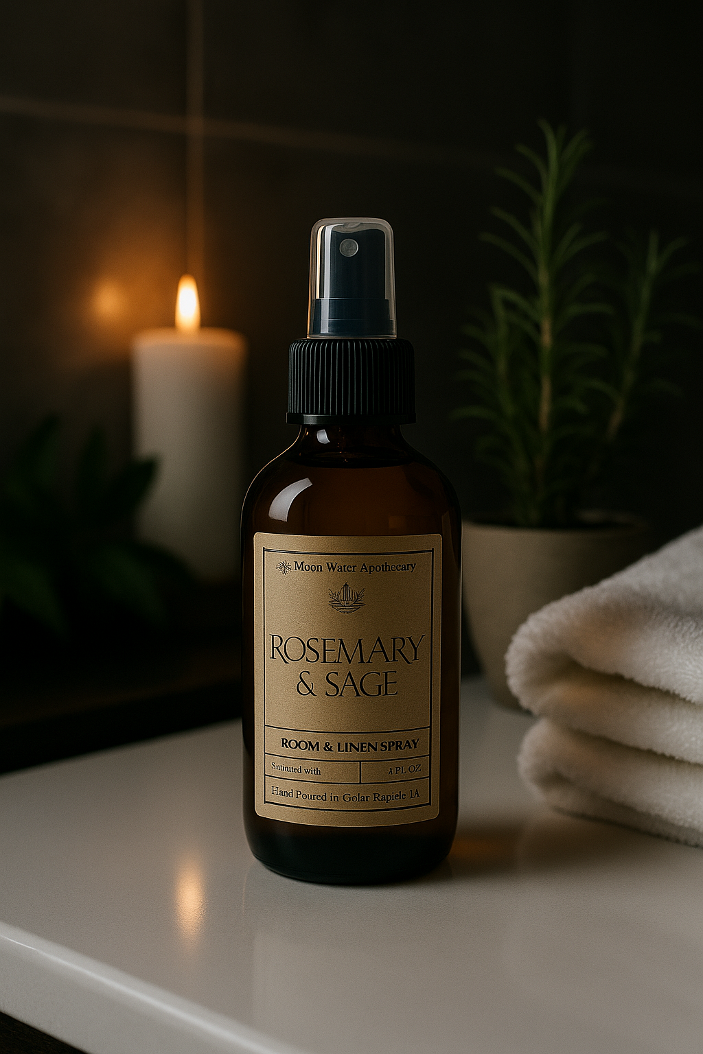 Rosemary + Sage - ROOM & LINEN SPRAY -- by Moon Water Apothecary!