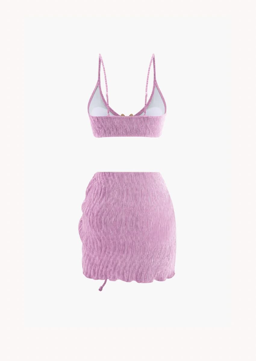 Summer Swimwear Three-Piece Set